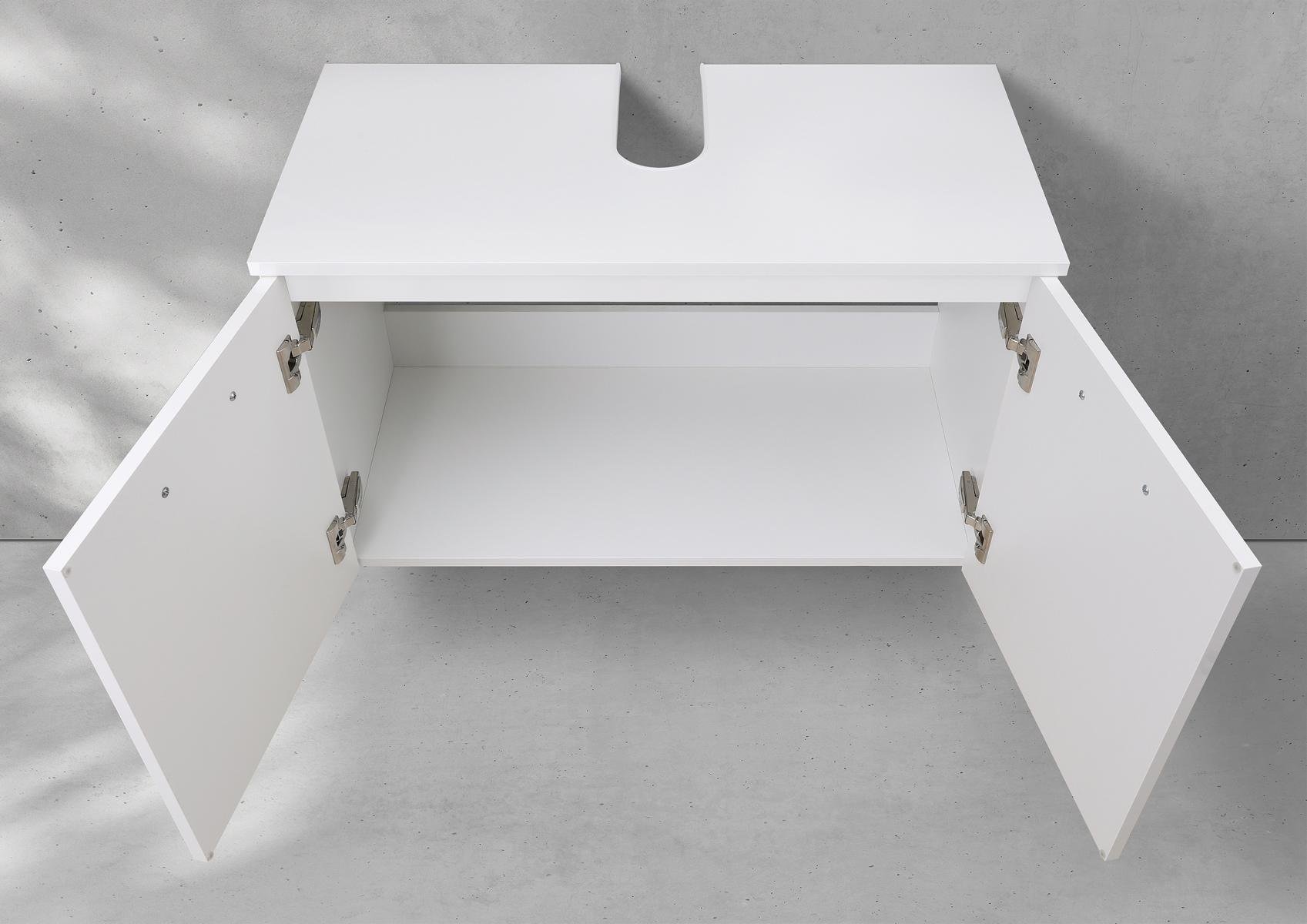 Mobile lavabo universale Intarbad su misura a 2 ante