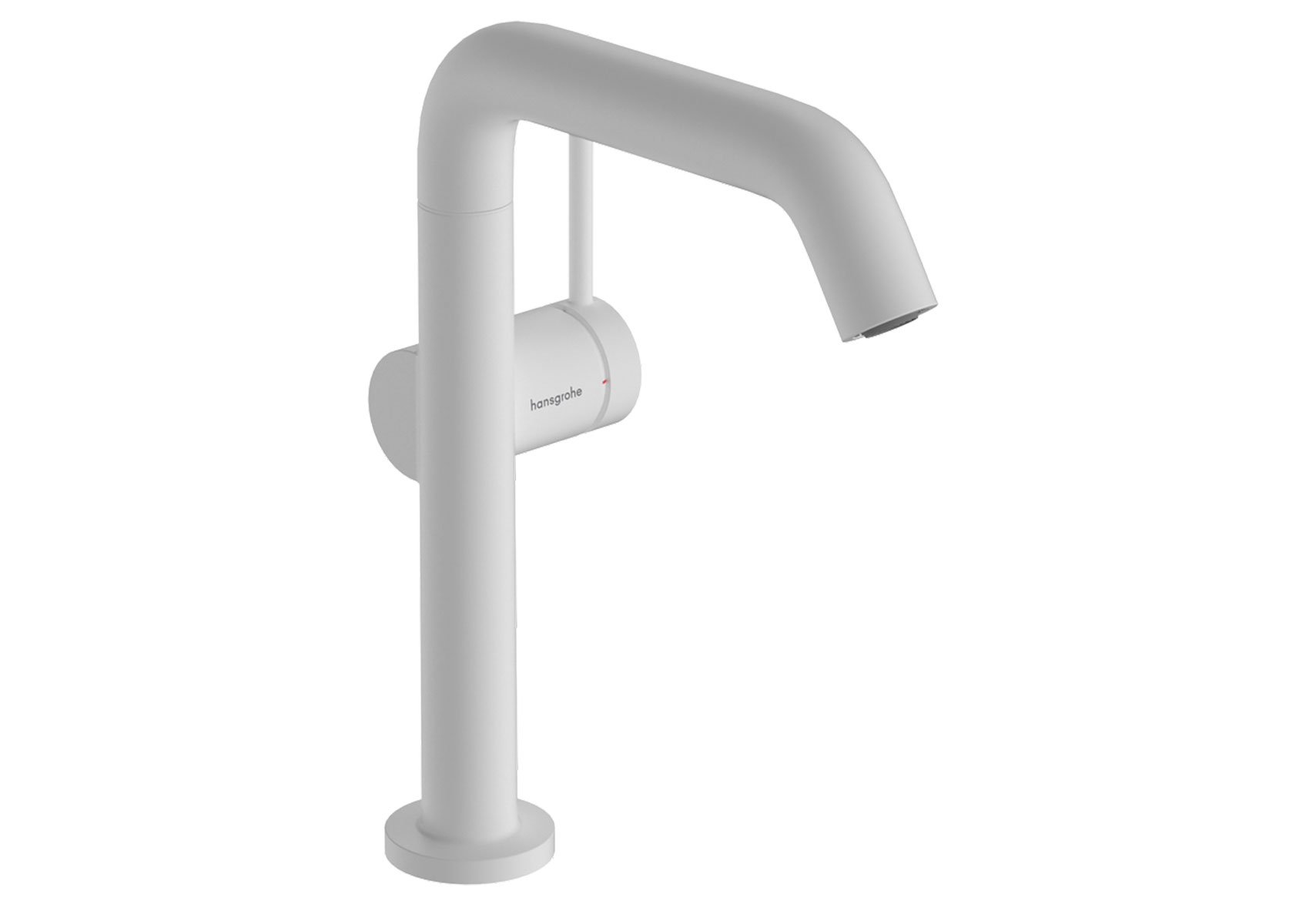 Mitigeur de lavabo monocommande hansgrohe Tecturis S 210 Fine CoolStart EcoSmart+ avec bec pivotant et vidage Push-Open, blanc mat