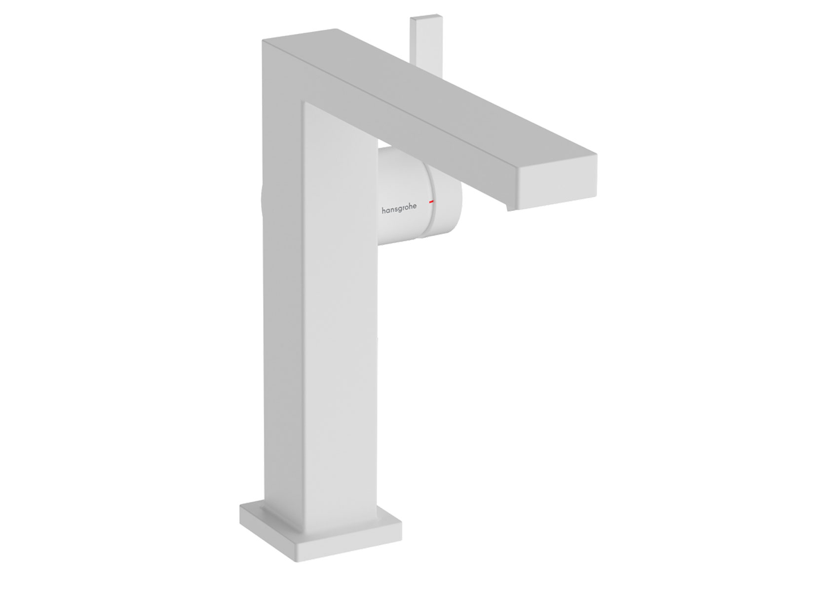 hansgrohe Tecturis E single-lever basin mixer 150 Fine CoolStart EcoSmart+ with push-open waste set, matt white