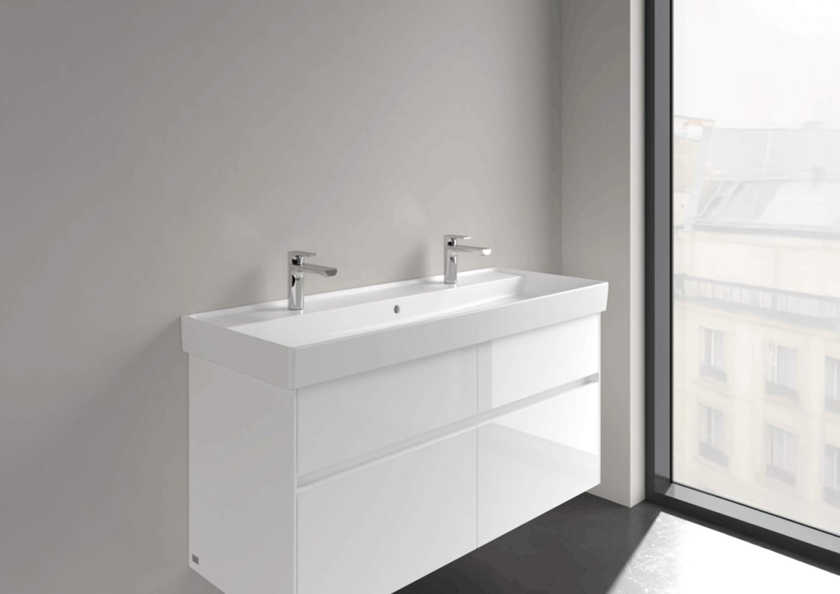 Podwójna umywalka Villeroy & Boch Collaro 120 cm