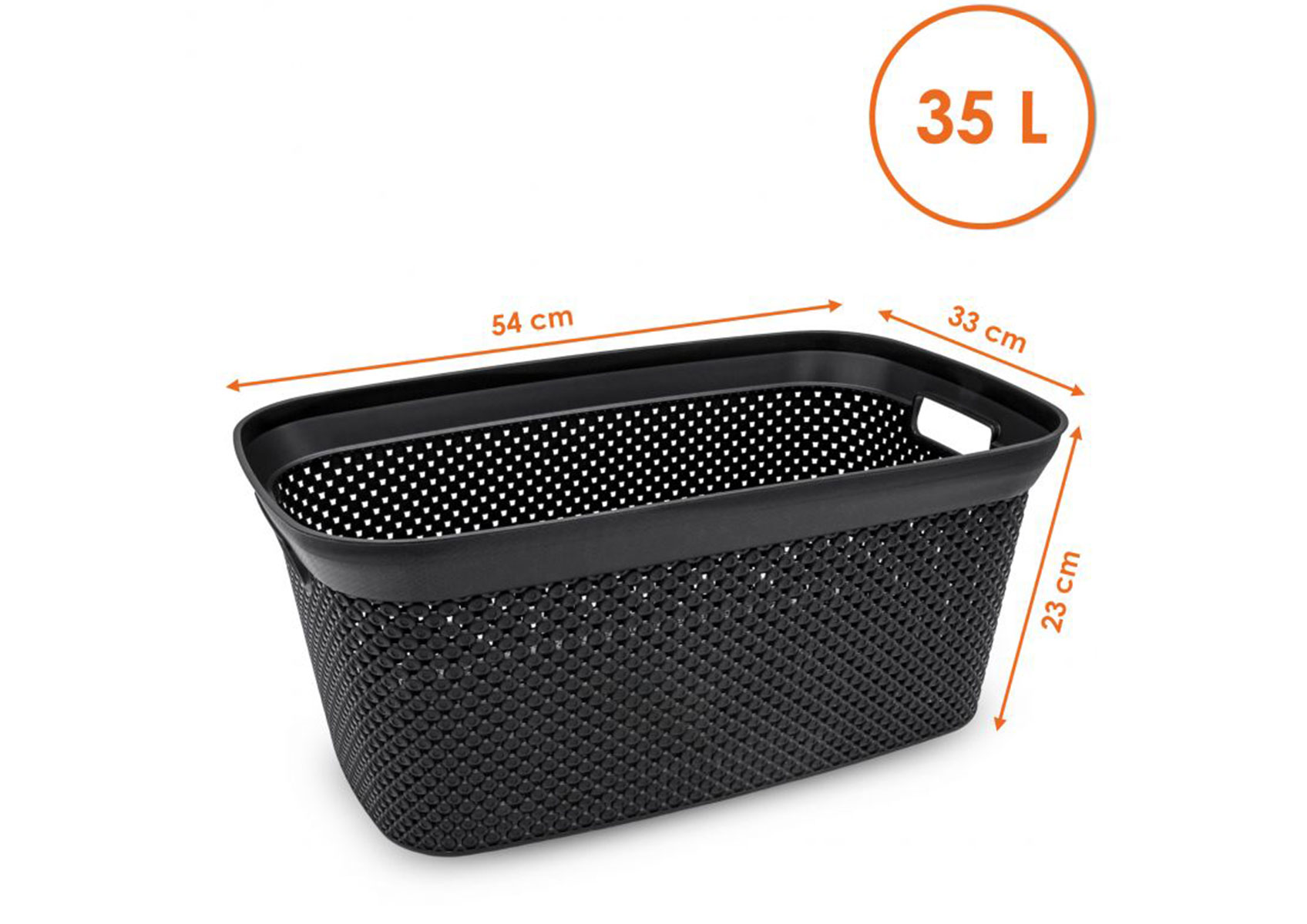 Special-trends Wäschekorb 35 l - Farbe schwarz